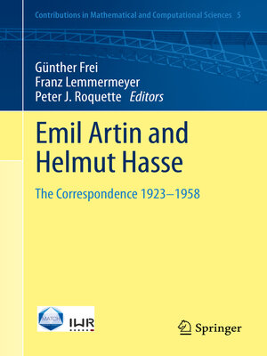 cover image of Emil Artin and Helmut Hasse